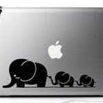 Cute Elephant Family 13 Inch Macbook Laptop Vinyl Decal Sticker for Air Pro Notebook Auto Great Gift Mac PC Computer