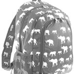 Elephant Print Full Sized Backpack