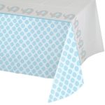 Creative Converting 316939 All Over Print Plastic Tablecover, 54 x 102″, Little Peanut, Boy