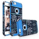 iPhone 6S Case, iPhone 6 Case, MagicMobile Dual Layer [Heavy Duty] Armor Ultra Protective Case For Apple iPhone 6S [Chevron – Cute Elephant] Custom Print Shock Impact Resistant Cover / Navy – Blue