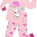 Little Girls Elephant Pajamas Children Cotton Clothes Kids Pyjamas Pants Set