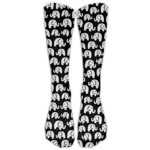 LBLOGITECH White Elephant Stretchy Novelty Calf High Athletic Sock Outdoor Gift