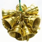 AzKrafts Vintage Style Indian Brass Elephant Cow Camel Bells Lot Of 12 Pcs 1.6″Ht 400Gm