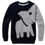 Garsumiss Baby Boys Sweatshirts Toddler Pullover Kids Cute Elephant Toddler Long Sleeve Top