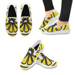 InterestPrint Fashion Sneaker painted Lemon Slice Slip-on Women’s Canvas Flat Shoes