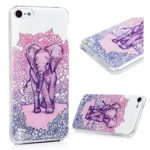 iPod Touch 5 Case, Touch 6th Case, shockproof Slim Anti-Scratch Protective Kit with 3D Cute Elephant Pink Flower Flexible Hard PC Non-slip Grip ProtectiveCover iPod Touch 5th Generation for Women Girl