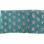 Scented Eye Pillows – Soft Cotton 4 x 8.5 – Organic Lavender Flax Seed – hand block print India – teal green elephant