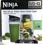 Two 24 oz. Tritan Nutri Ninja Cups with Sip & Seal Lids, (XSK2424). Best Holiday GIft/White Elephant for His, Her, Coworkers, Employer, Employee, Friends