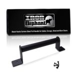 Iron Elephant Hardware Carbon Steel Rust Resistant Powder Coat Finish Pull Handle for Gates, Shed and Barn Doors (Classic)