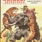 OUTDOOR ADVENTURES AUG 1955-TIGER & ELEPHANT COVER #1 FN