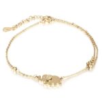 Fashion Women Charm Rhinestone Gold Elephant Chain Bracelet Jewelry Gift New