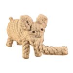 Oriental eLife Dog Toy for Aggressive Chewers, Cotton Chew Teeth Cleaning Rope Toy for Small to Medium Pet Dogs, Elephant