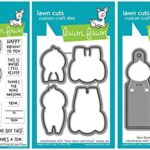Lawn Fawn – Slow Down and Enjoy – Elephant & Sloth Stamp, Die and Add-On Set – 3 Item Bundle