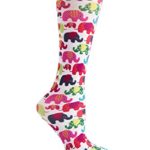 Cutieful Women’s Nylon 8-15 Mmhg Compression Sock Elephants