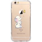 JAHOLAN iPhone 6 Case, iPhone 6S Case Amusing Whimsical Design Clear Bumper TPU Soft Case Rubber Silicone Skin Cover for iPhone 6 6S – Elephant Cute