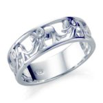 925 Sterling Silver Elephant Migration Ring