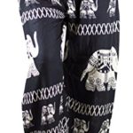 vvProud Bohemian Clothes Elephant Prints Harem Pants,Perfect for Yoga, Relaxation, Night Wears,Men, Women, One Size Fits Most