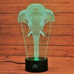 Elephant 3D Night Light 7 Color LED Touch Table Desk Lamps Energy Saving Lights Fashion Creative Home Decoration Gift…