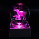 JINGDIAN Crystal LED Elephant Home Decoration Ball