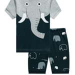 Barara King Little Big Boys Summer Snug-Fit Pajamas Short 100% Cotton Kids Pjs Sets