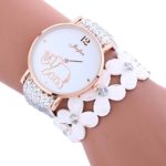 Clearance!!! Women’s Wristwatch,Jushye Ladies Girls Watches Fashion Elephant Pattern Chimes Diamond Leather Bracelet Lady Womans Wrist Watch (H)