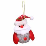 Hot Sale!DEESEE(TM)Stylish Christmas Decoration Glow With Lamp Snow Small Light Crystal Snowman (A)