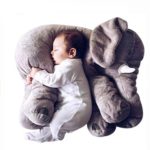 Missley Elephant Plush Toys Warm Animal Cushion Cute Long Nose Animal Doll 2 Sizes Avaiable (Grey, Large)