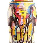 Williamson Painterly Summer Elephant with 40 English Breakfast Tea bags Tea Caddy Tin