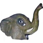 Latex Full Head ELEPHANT Mask w/ Long Trunk