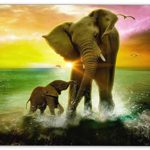 Elephants Personalized Mouse Pad Anti-Slip Rectangle Gaming Mouse Pads