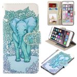 UrSpeedtekLive iPhone 6S Plus Case, iPhone 6 Plus Case, Premium PU Leather Flip Wallet Case Cover with Card Slots Holder & Stand For Apple iPhone 6s Plus/6 Plus, Elephant