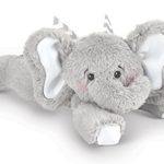 Bearington Baby Spout Plush Stuffed Animal Elephant Rattle, 8″