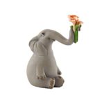Top Collection Miniature Garden Elephant Statues (Elephant Holding Up Flowers)