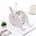 Hot Sale!DEESEE(TM)Fancy Mobile Phone Pen Holder Wooden Elephant Shape