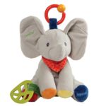 Baby GUND Flappy The Elephant Activity Toy for Educational Play Stuffed Animal Plush, 8.5”