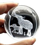 JINGDIAN Crystal Clear Home Decoration Elephant Ball