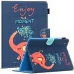 iPad 9.7 2018/2017 Case, iPad A1822/A1823 Case, iPad 5th/6th Generation Case – Dteck iPad Case 9.7 with Pencil Holder Flip Stand Smart Case Cover, (02 Happy Elephant)
