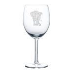 10 oz Wine Glass Tribal Elephant