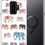 S9 Plus Case Elephant – CCLOT Case For Galaxy S 9 Plus – Protector Compatible Cover For Samsung S9 Plus – Wonderful Elephant Animal Pattern Flower (Slim Flexible TPU Protective Silicone)