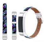 Jolook for Fitbit Alta WristBands Leather Anchors,Jolook Replacement Leather Wristband Straps Bands for Fitbit Alta HR /for Fitbit Alta -Colorful Anchors Band