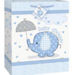 Blue Elephant Boy Baby Shower Gift Bag
