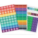 The Simple Elephant Stickers – Productivity Planner Stickers – Perfect Fit with Planners, Journals, Agendas – Variety Pack with Calendar Tabs, Events, Flags – 6 Sheets – 392 Stickers