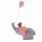 SM SunniMix Pack of 1/Pack of 4 Lovely Elephant Resin Cake Topper Birthday Party Dessert Baking Accessories – 1pcs Pink, 6.5 x 3.5 x 10 cm