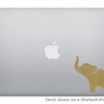 Gold Elephant Macbook Decal – Sticker Removable Vinyl Skin for Apple Macbook Pro Air Mac Laptop