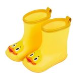 Outsta Infant Kids Rain Shoes,Children Baby Cartoon Duck Rubber Waterproof Warm Boots Rain Shoes 2018 New, Perfectly with The Creative Kids’ Cute Raincoat (US:6.5(Age:2-2.5T))