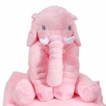 LBJ MAKY Elephant Stuffed Animal Plush Big, 24″ Pink,Cute Soft Toy for Kids Girlfriend Birthday
