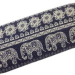 Lesirit Print Elephant Hard Shell Eyeglass Case (Blue)