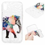 Badalink Compatible with iPhone XR 2018, iPhone Xr 6.1 inch Case Soft Protective Cover Shock Absorption Bumper Slim Flexible Shell Scratch Resistant Skin Painting Case for iPhone XR 6.1” – Elephant