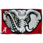 Alabama Crimson Tide Elephant Head Flag Large 3×5