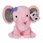 KINREX Stuffed Elephant Animal Plush – Toys for Baby, Boy, Girls – Great for Nursery, Room Decor, Bed – Pink – Measures 9 Inches